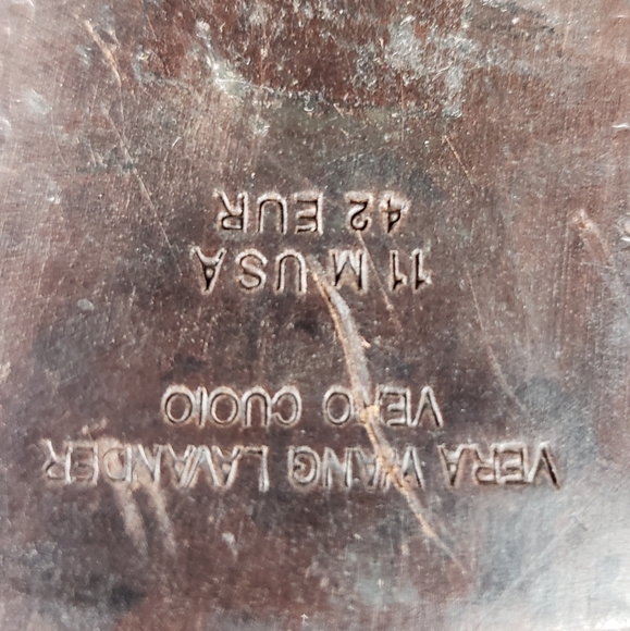 463gap Vera Wang Lavender label Cameron black burnished leather boots 11 - Picture 11 of 12